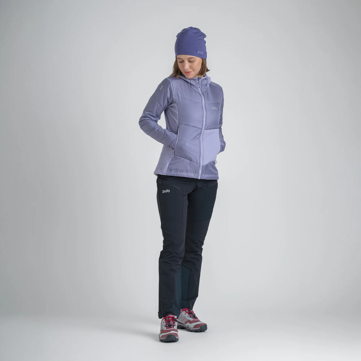 Spiro Women's Insulated Hybrid Jacket — Burned Red