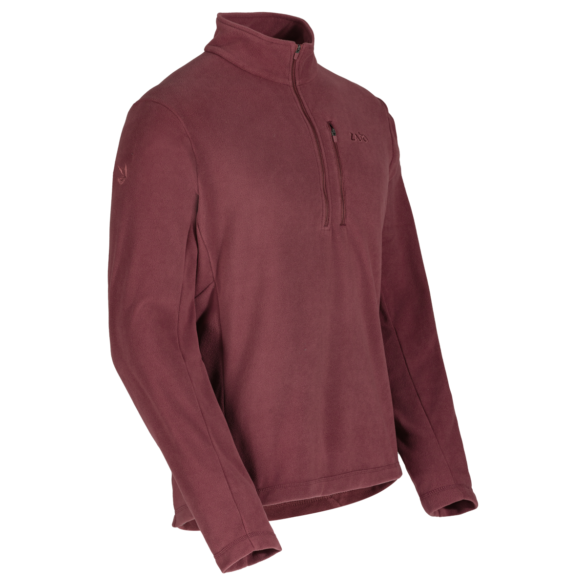Auro Men's Fleece Zip Top — Burned Red