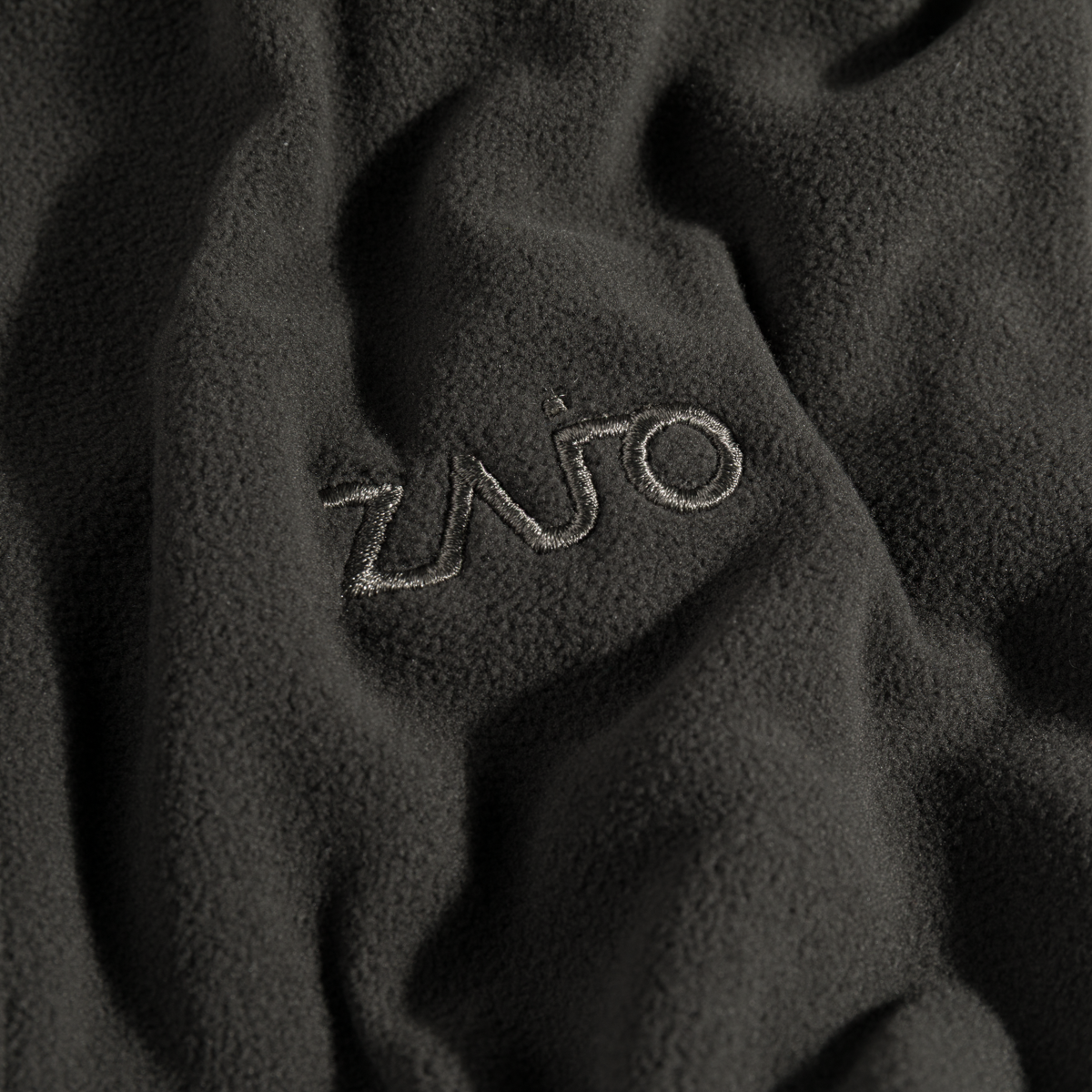 Auro, felpa in pile con zip da donna, colore Black Olive