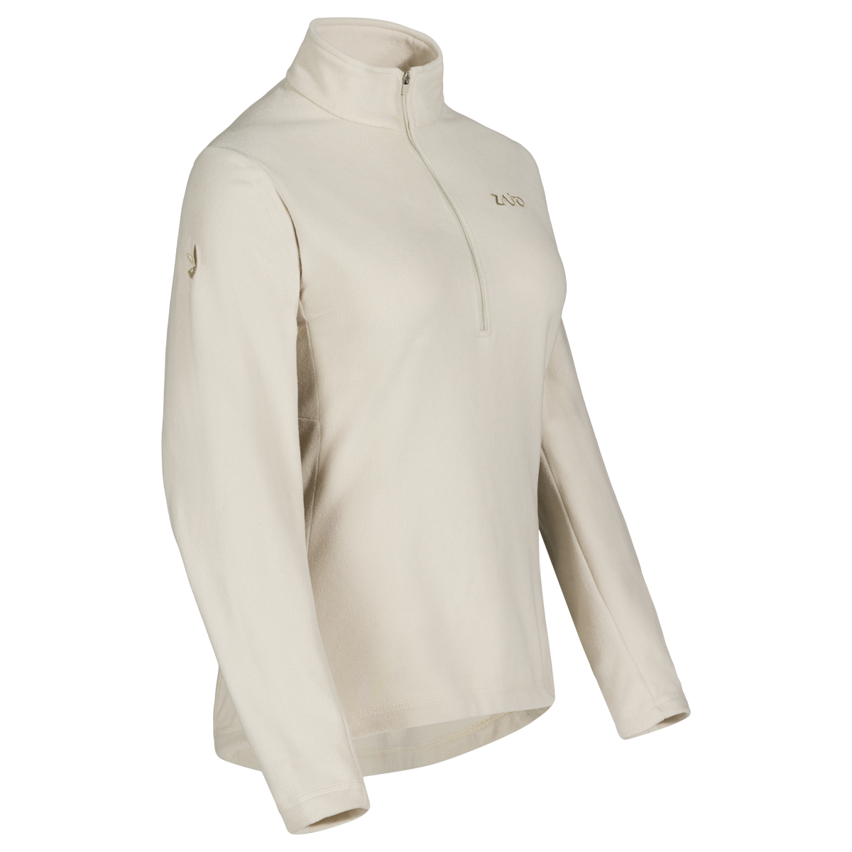 Auro, felpa in pile con zip da donna, colore Light Beige
