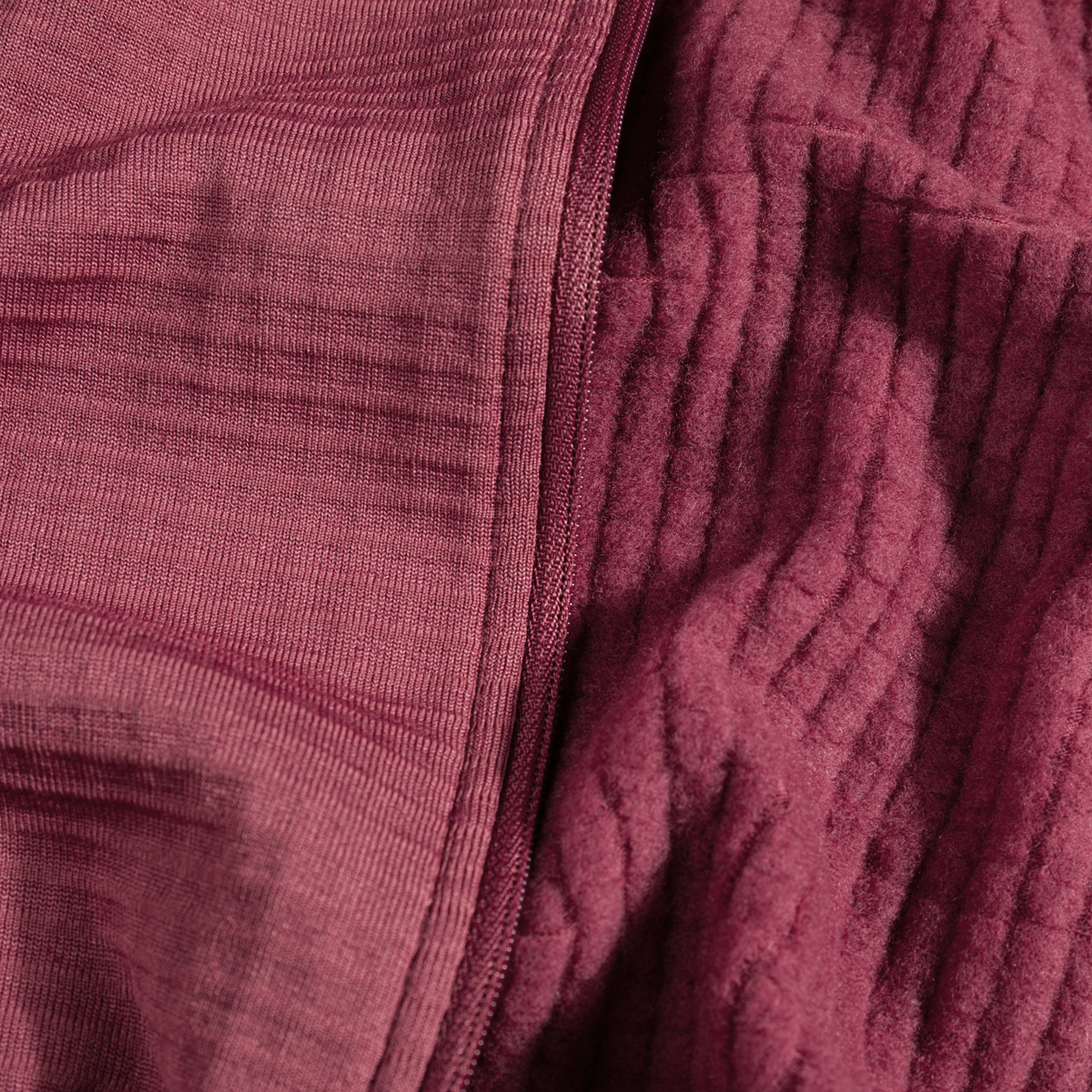 Kovri, giacca in lana merino Grid da uomo, colore Earth Red