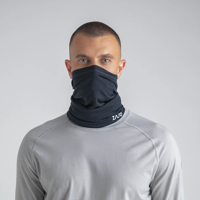 Senti Merino Multifunctional Scarf — Black