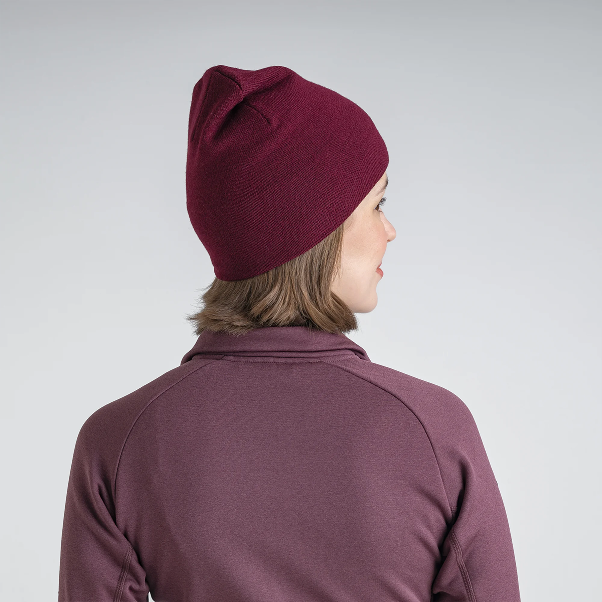 Signo Merino Beanie — Decadent Red