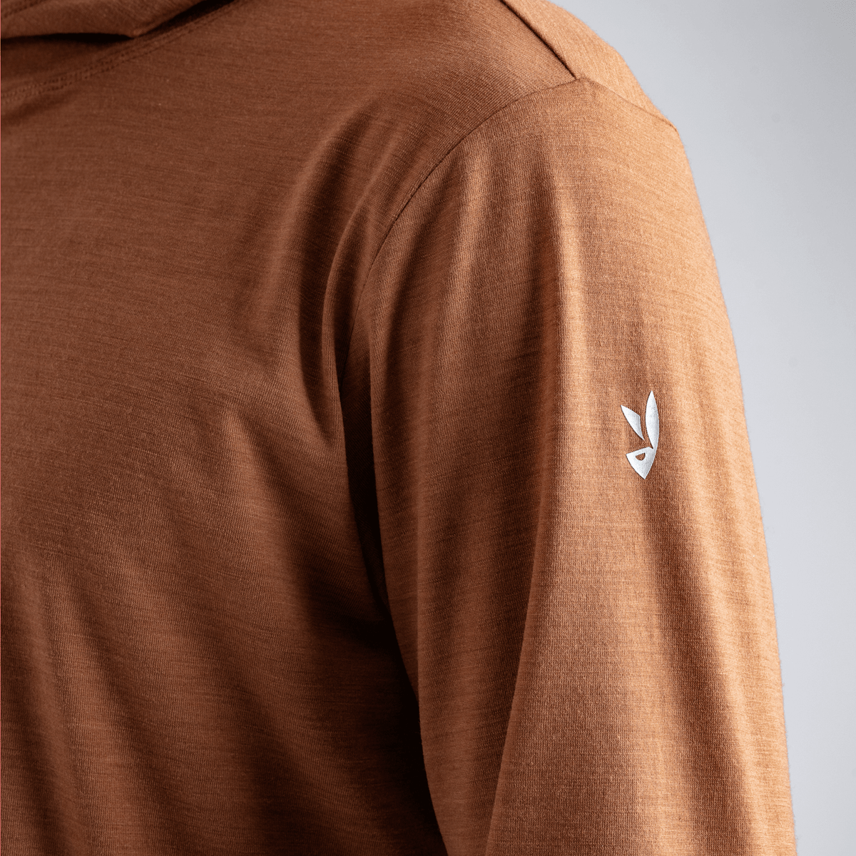 Kora, felpa con cappuccio in lana merino da uomo, colore Decadent Red