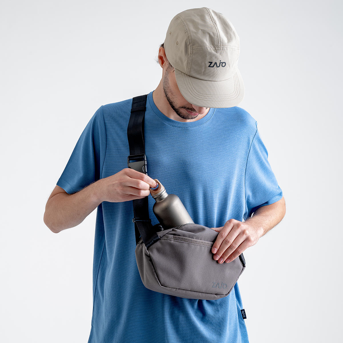 Monda, borsa a tracolla, colore Falcon Grey