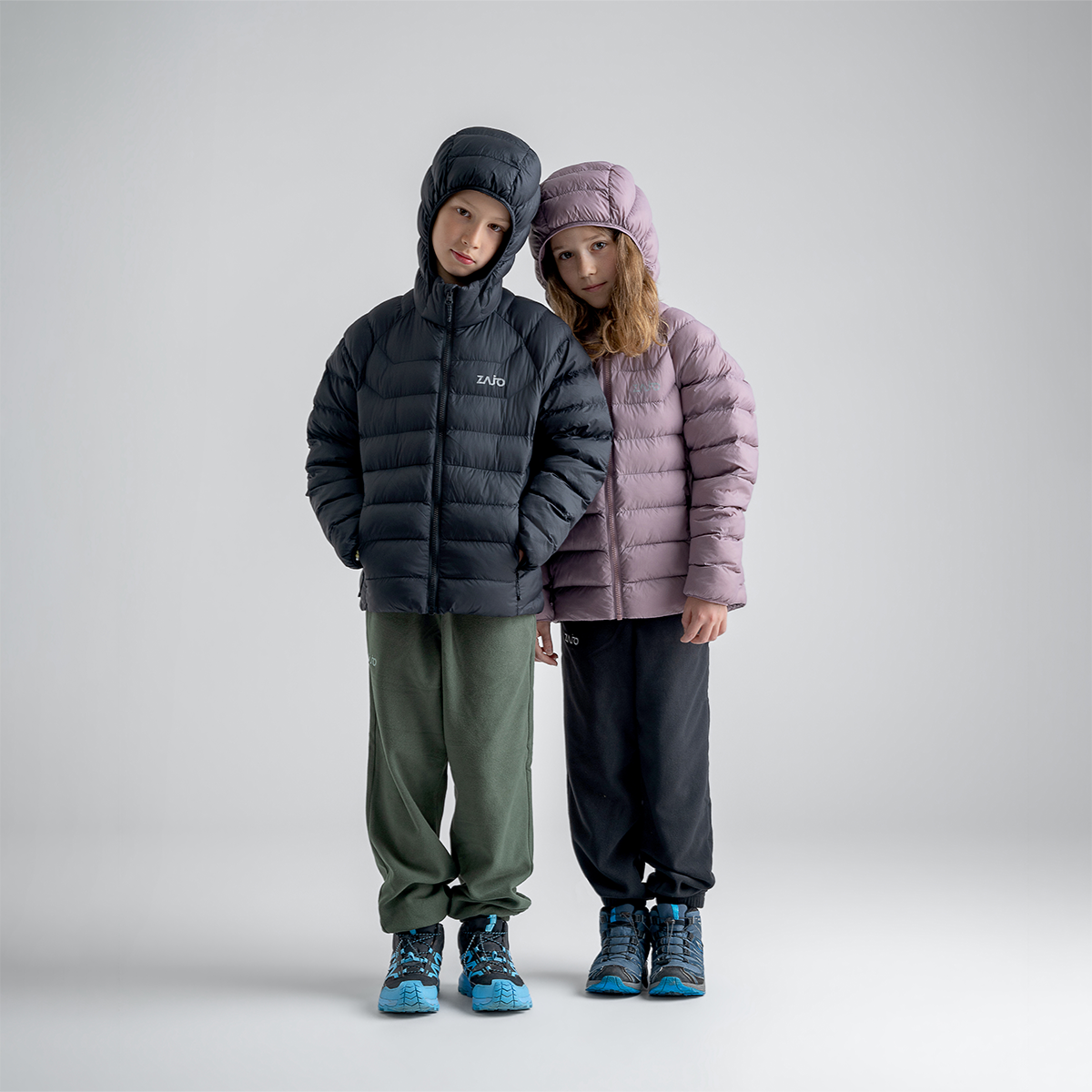Musko Kid's Insulated Hooded Jacket — Iced Mauve