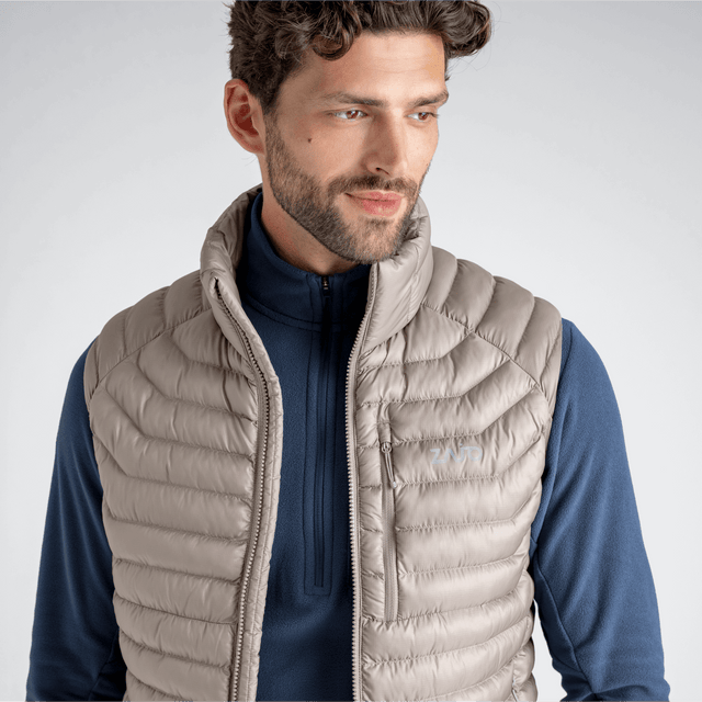 Nubaro, gilet imbottito da uomo, colore Thyme Green