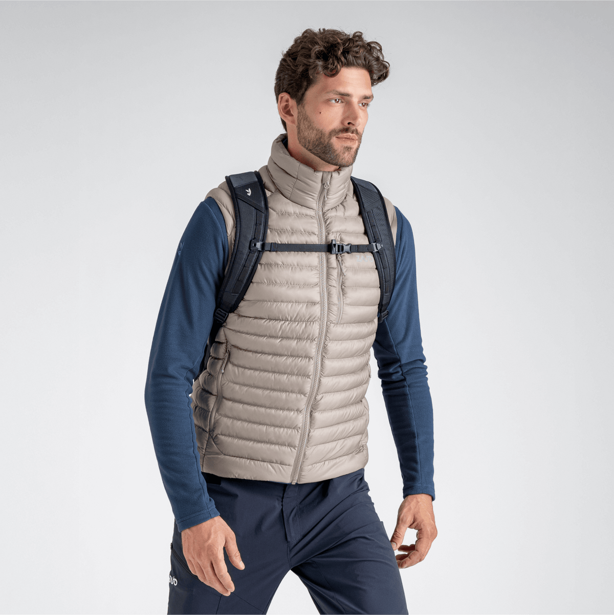 Nubaro, gilet imbottito da uomo, colore Thyme Green