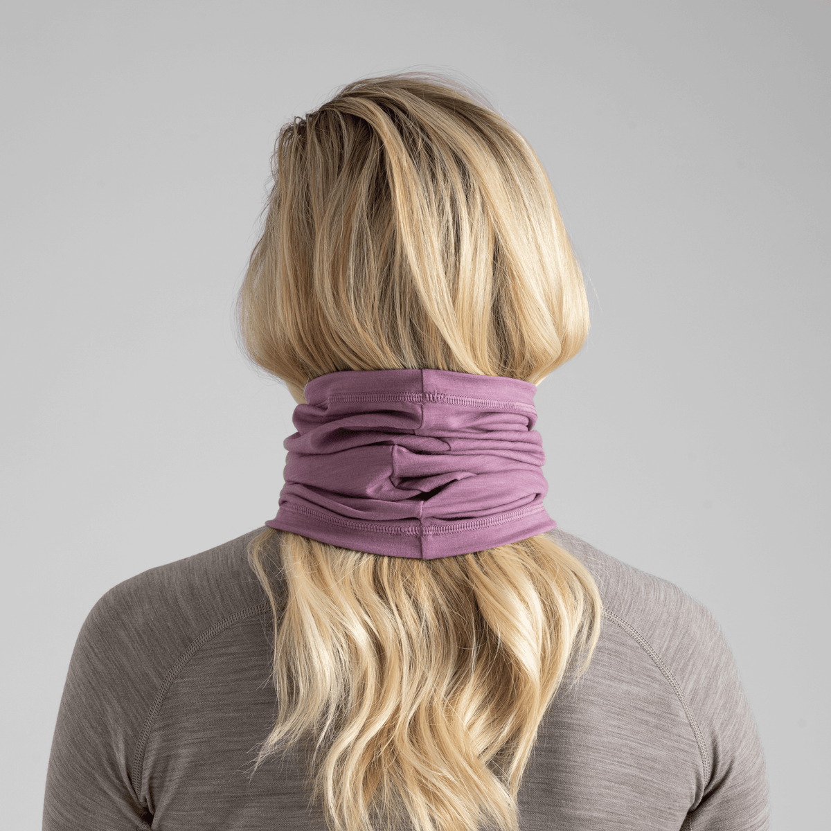 Senti Merino Neckwarmer — Purple