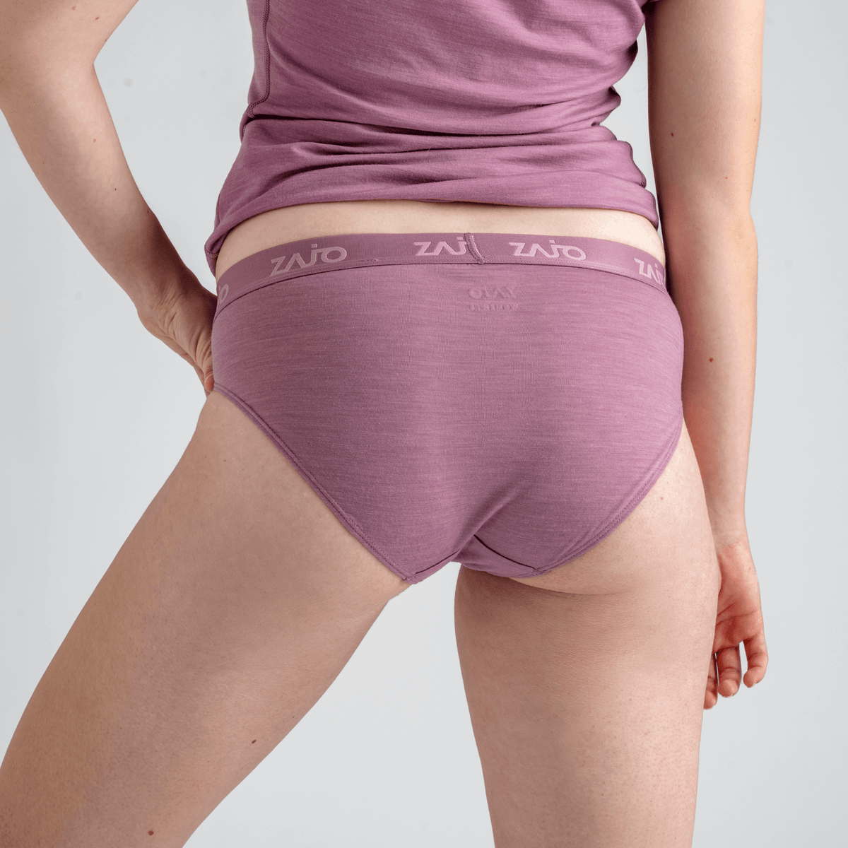 Senti, slip in lana merino da donna, colore Lila Haze