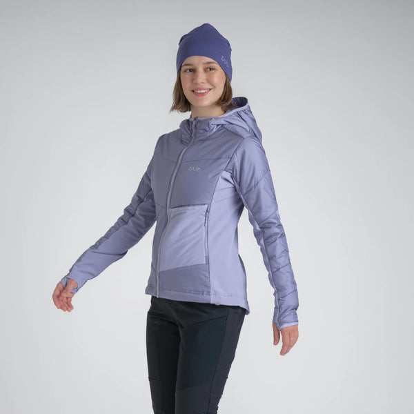 Spiro Women's Insulated Hybrid Jacket — Dove Grey