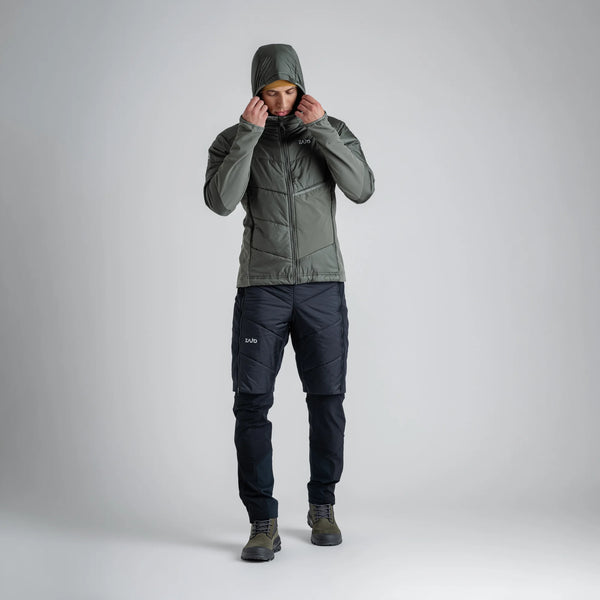 Spiro Men's Insulated Hybrid Jacket — Black