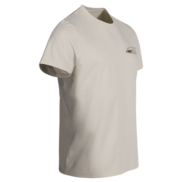 Arbo, maglietta in cotone biologico da uomo, colore Beige Air