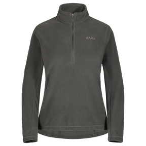 Auro, felpa in pile con zip da donna, colore Black Olive