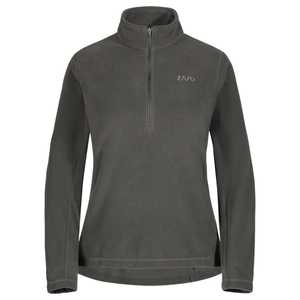 Auro, felpa in pile con zip da donna, colore Black Olive