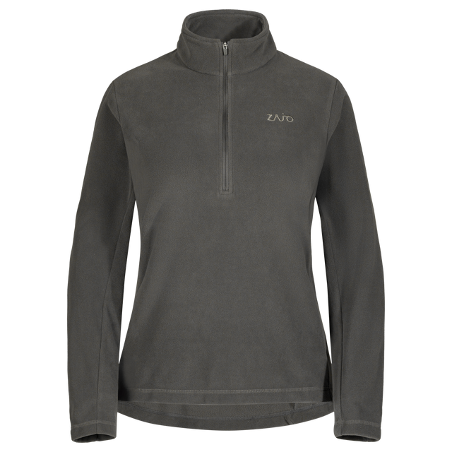 Auro, felpa in pile con zip da donna, colore Black Olive
