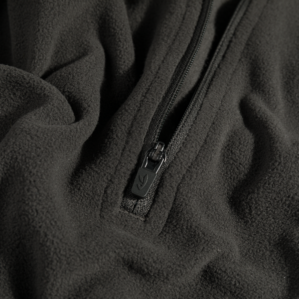 Auro, felpa in pile con zip da donna, colore Black Olive