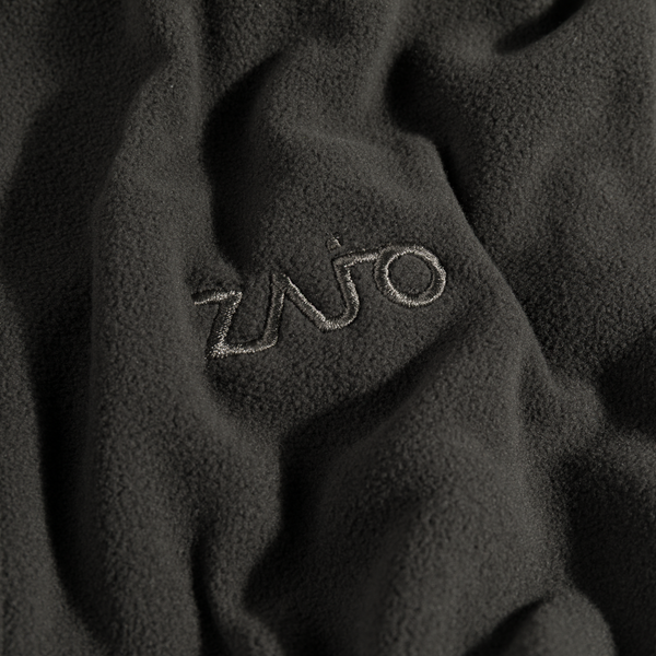 Auro, felpa in pile con zip da donna, colore Black Olive