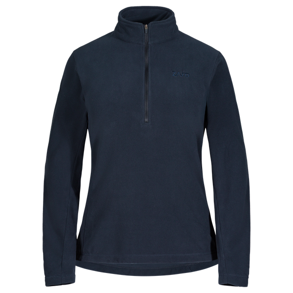 Auro, felpa in pile con zip da donna, colore Dark Navy