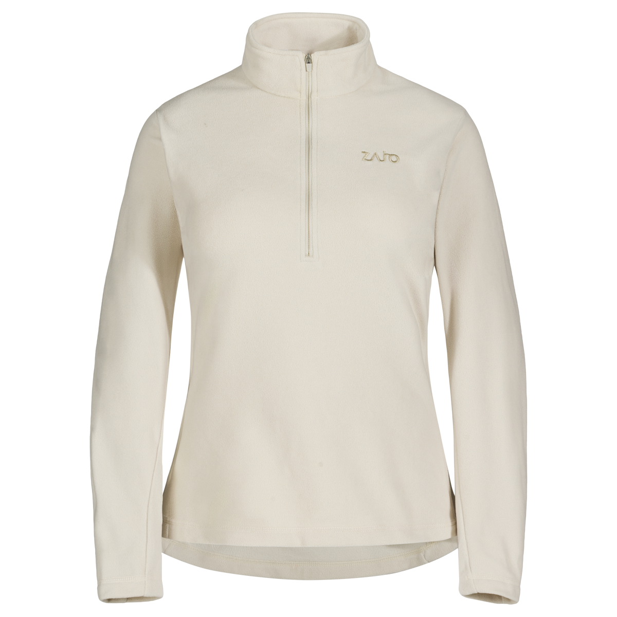 Auro, felpa in pile con zip da donna, colore Light Beige