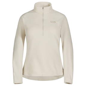 Auro, felpa in pile con zip da donna, colore Light Beige