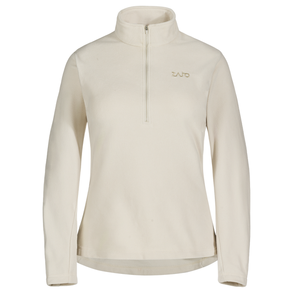 Auro, felpa in pile con zip da donna, colore Light Beige