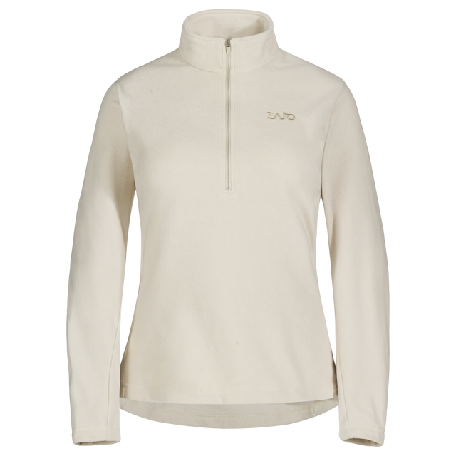 Auro, felpa in pile con zip da donna, colore Light Beige