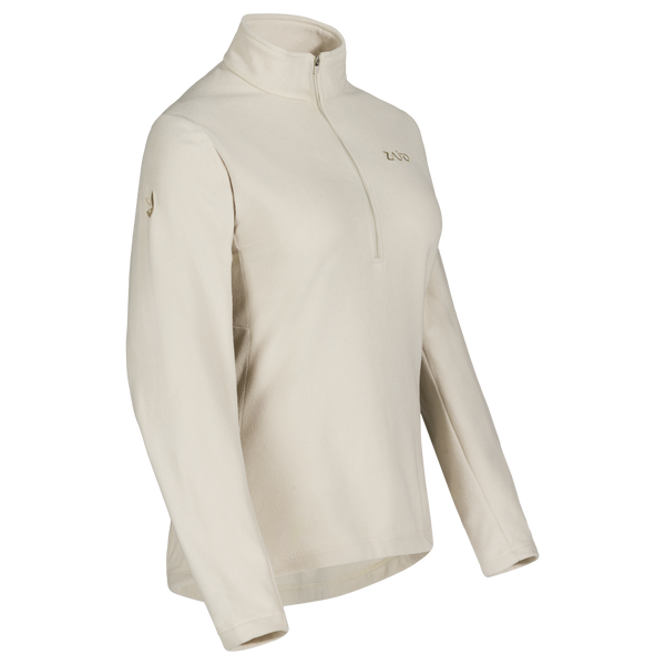 Auro, felpa in pile con zip da donna, colore Light Beige