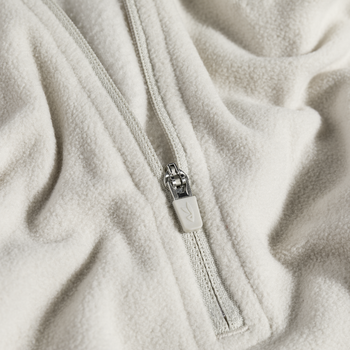 Auro, felpa in pile con zip da donna, colore Light Beige