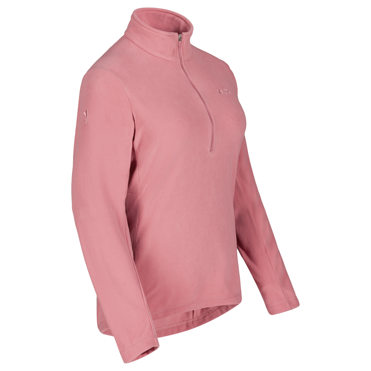 Auro, felpa in pile con zip da donna, colore Tea Rose