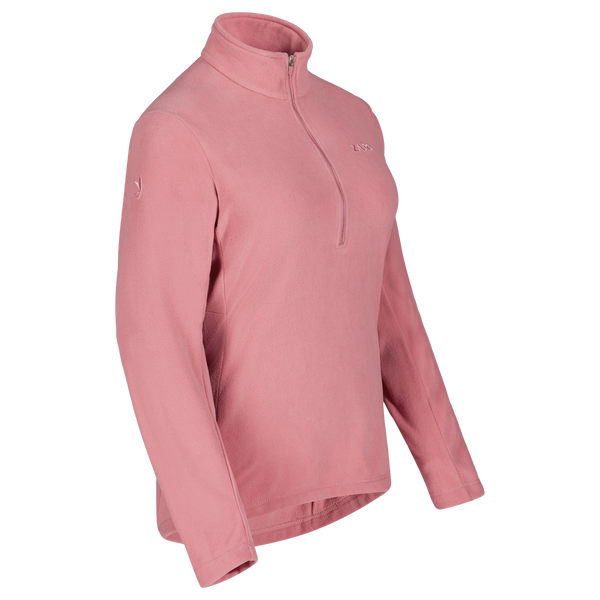 Auro, felpa in pile con zip da donna, colore Tea Rose