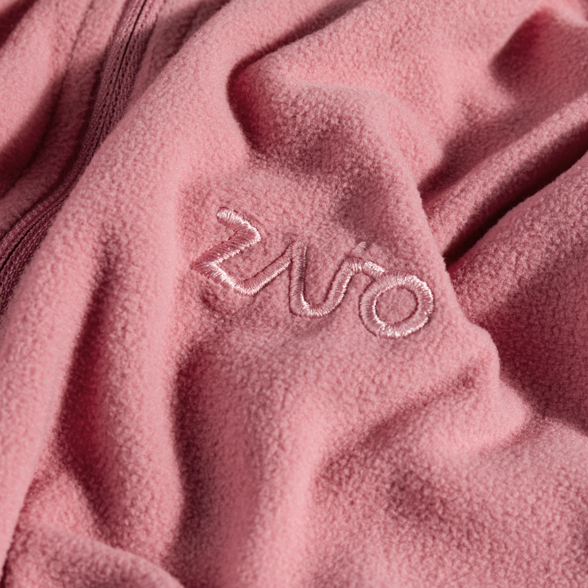 Auro, felpa in pile con zip da donna, colore Tea Rose
