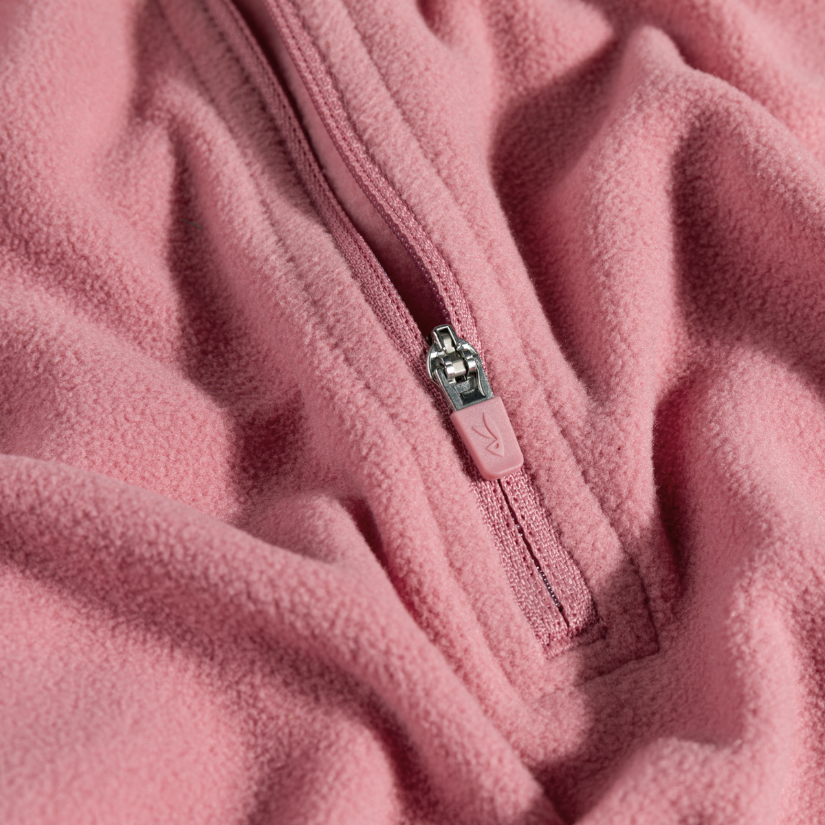 Auro, felpa in pile con zip da donna, colore Tea Rose