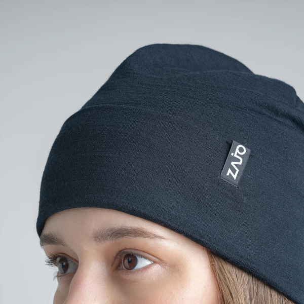 Hejma Merino Slouchy Beanie — Black