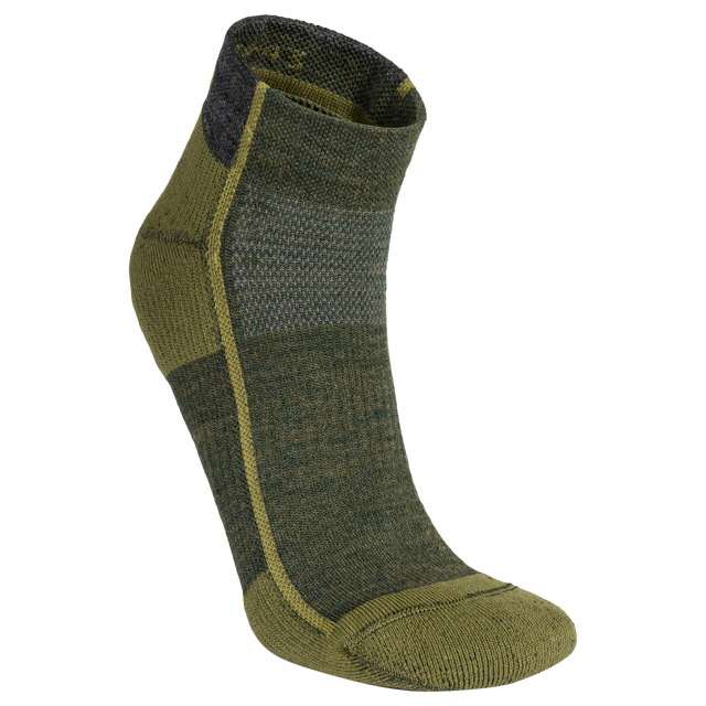 Hejma, calze basse in lana merino, colore Avocado Green
