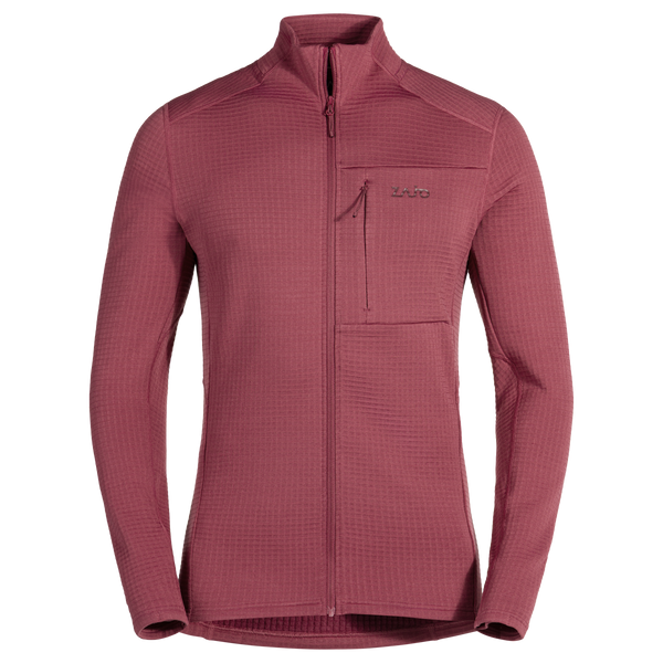Kovri, giacca in lana merino Grid da uomo, colore Earth Red