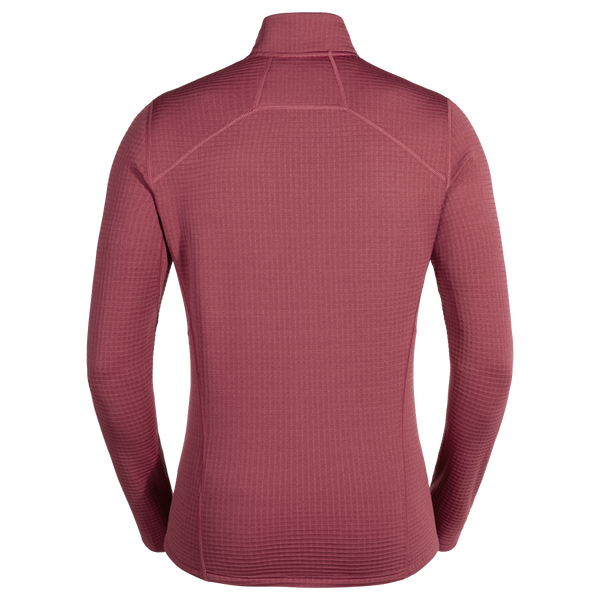 Kovri, giacca in lana merino Grid da uomo, colore Earth Red