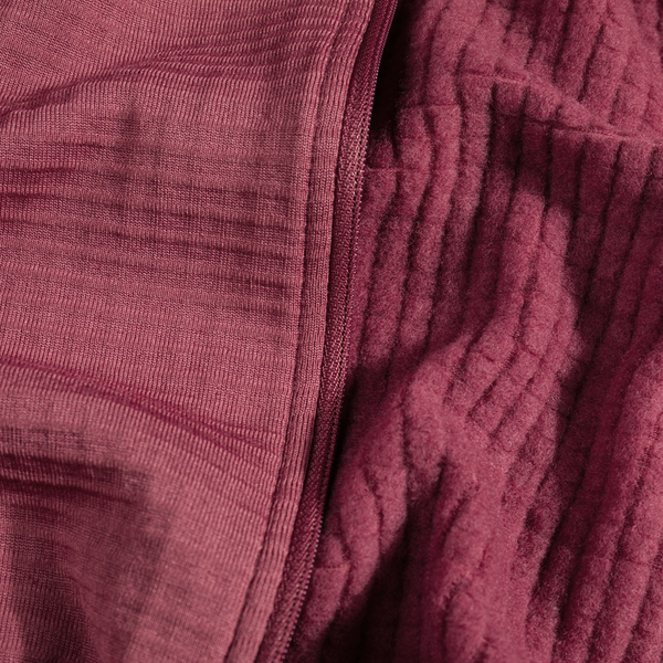 Kovri, giacca in lana merino Grid da uomo, colore Earth Red
