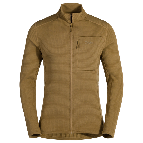 Kovri, giacca in lana merino Grid da uomo, colore Golden Brown