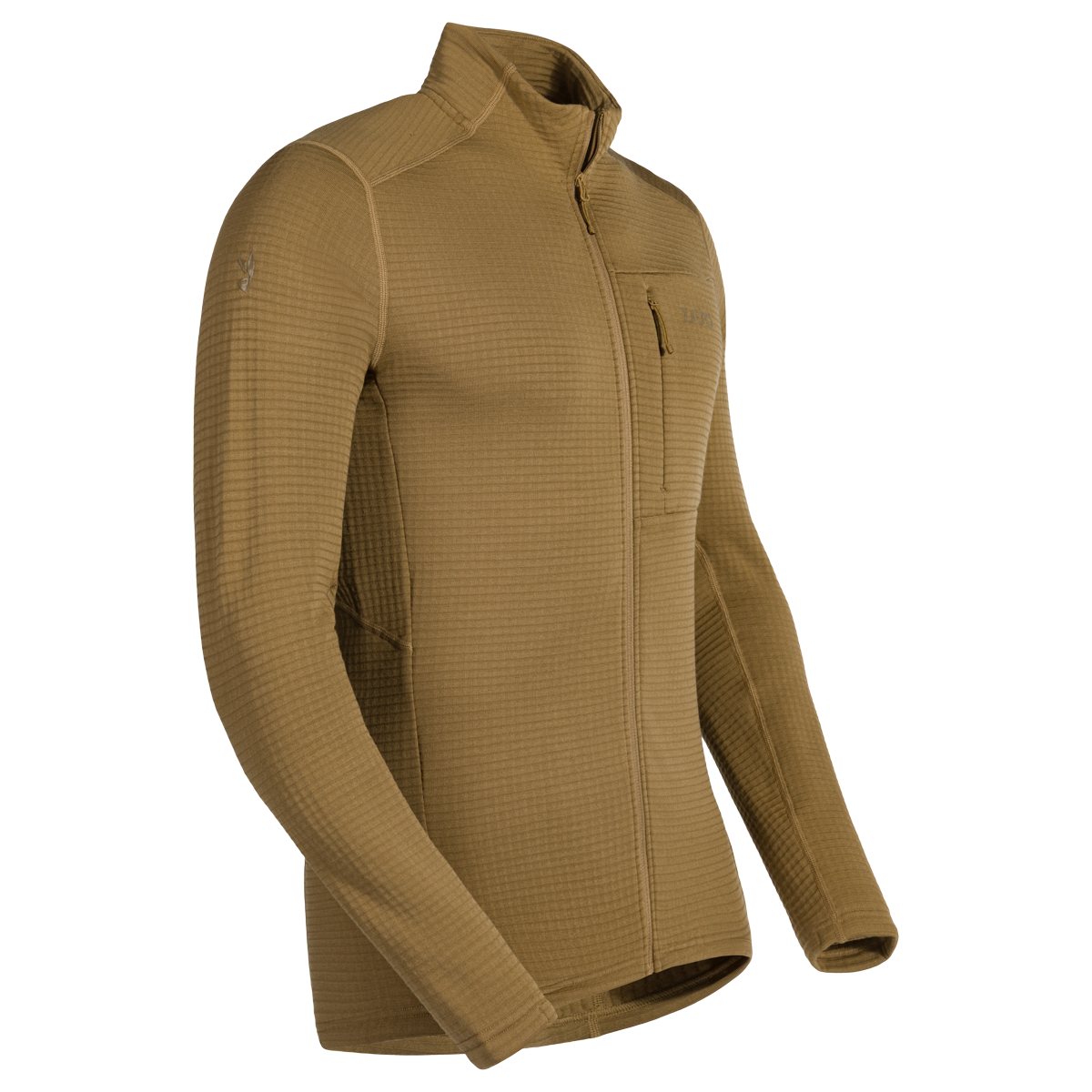 Kovri, giacca in lana merino Grid da uomo, colore Golden Brown