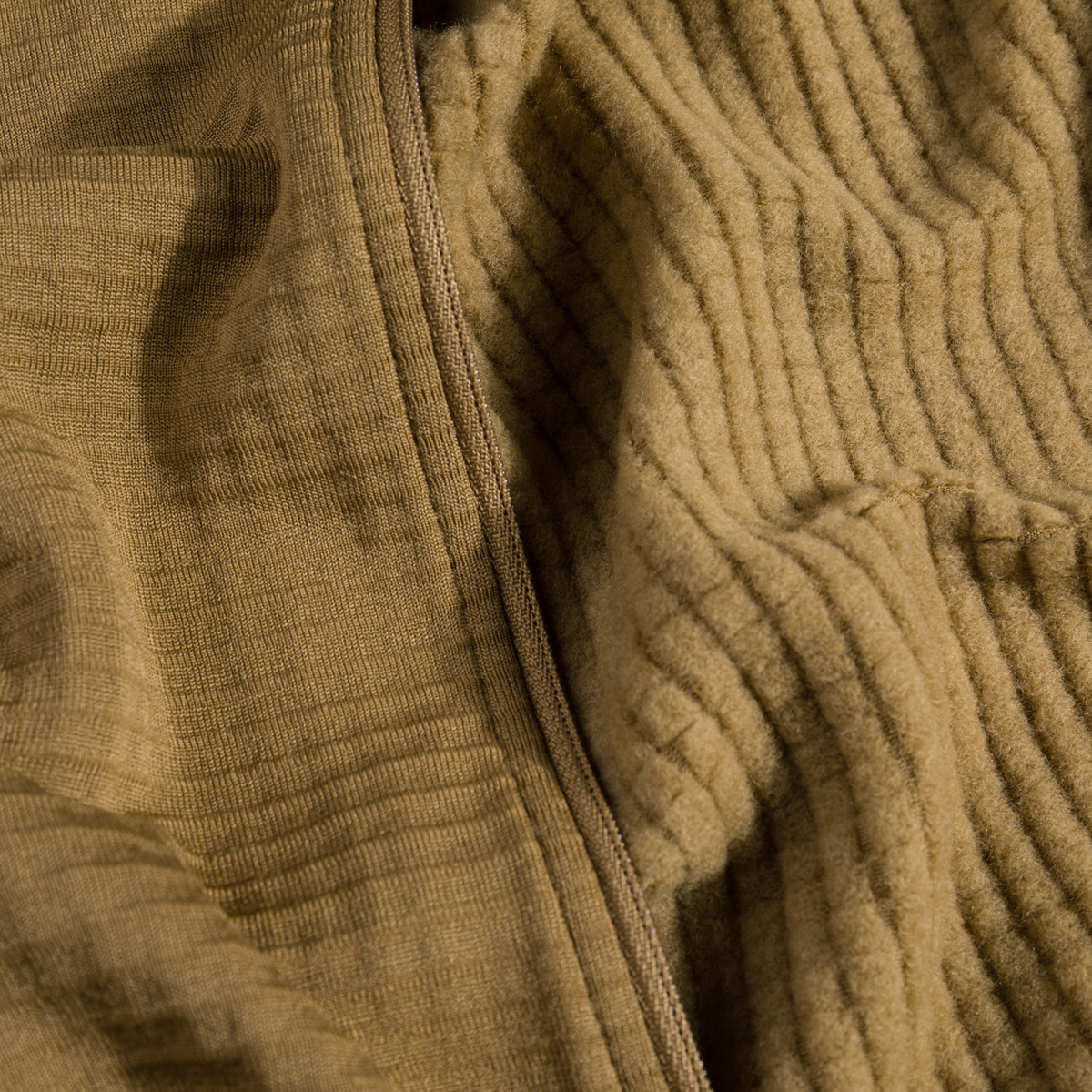 Kovri, giacca in lana merino Grid da uomo, colore Golden Brown