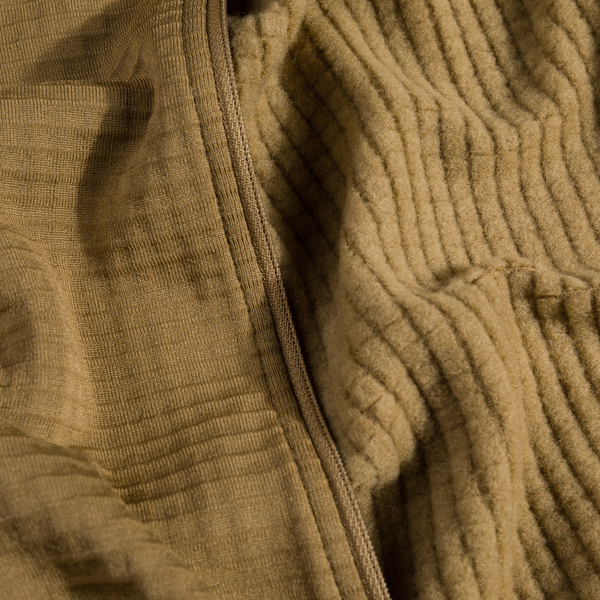 Kovri, giacca in lana merino Grid da uomo, colore Golden Brown