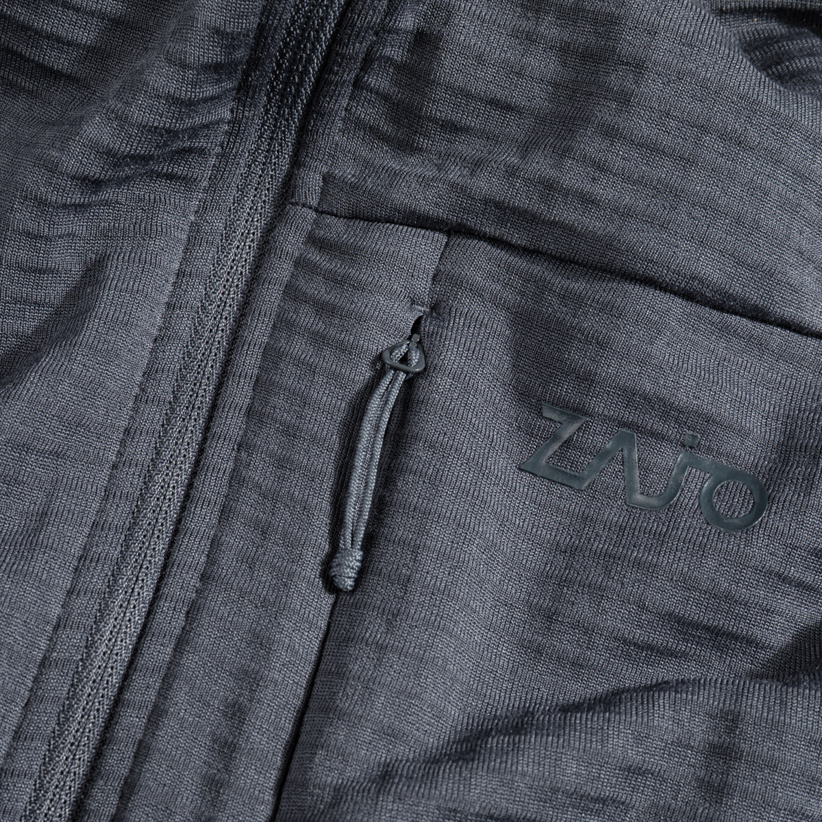 Kovri, giacca in lana merino Grid da uomo, colore Grey Navy