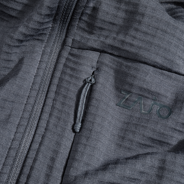 Kovri, giacca in lana merino Grid da uomo, colore Grey Navy
