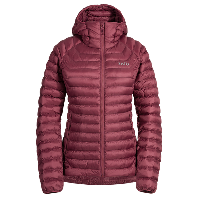 Nubaro, giacca imbottita con cappuccio da donna, colore Earth Red