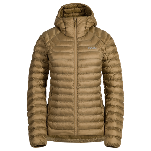 Nubaro, giacca imbottita con cappuccio da donna, colore Golden Brown