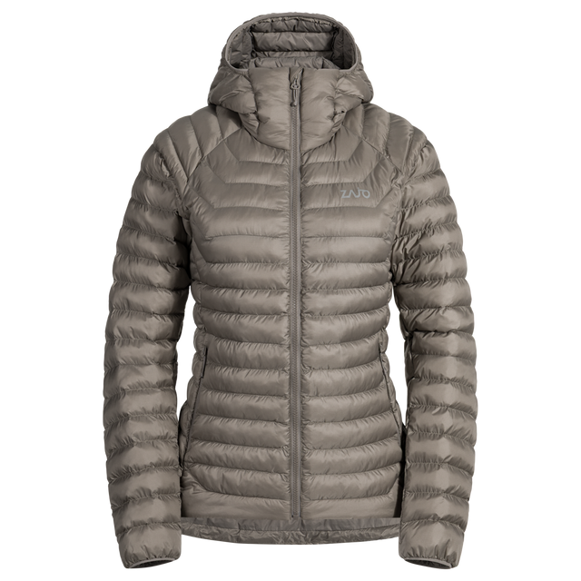 Nubaro, giacca imbottita con cappuccio da donna, colore Taupe Beige