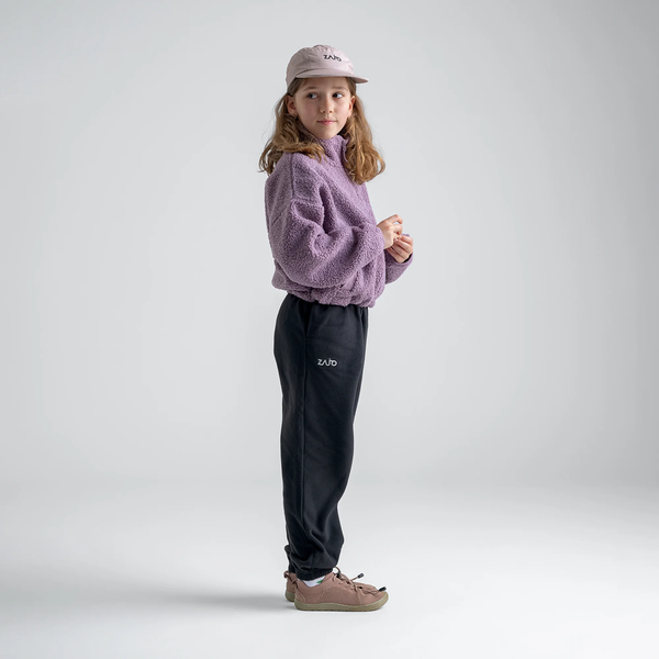 Palpo Kid's Pile Fleece Cropped Jacket — Cocoa Brown