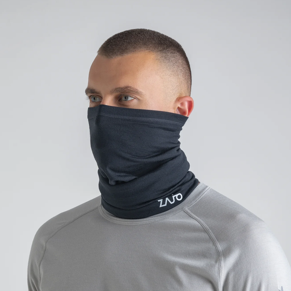Senti Merino Multifunctional Scarf — Black