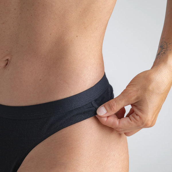 Senti Women's Merino Thong — Black